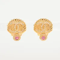 シャネル ココマーク A23C イヤリング(両耳用) GP×ラインストーン ゴールド