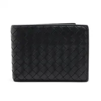 ボッテガヴェネタ イントレチャート レザー ウォッチケース ブラック