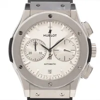 ウブロ クラシックフュージョン クロノ 521.NX.2611.LR TI SS×ラバー AT シルバー文字盤 E-Warranty2022/8