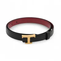 ボッテガヴェネタ トライアングル ベルト 85/34 GP×ラバー ブラック