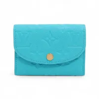 ヴィトン×村上隆 LV×TM モノグラムアンプラント ポルトモネロザリ M14085 レザー コインケース カビラブルー RFID反応あり