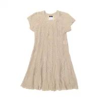 beige faux leather dress Chanel Beige 2014 Knit Tank Cardigan / Dress Twin Set main image 0
