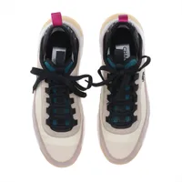 Chanel Coco Mark Suede x fabric Sneakers 39 Ladies' Multicolor