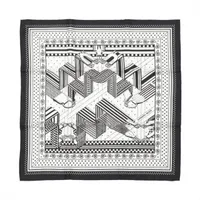 エルメス カレ55 Hermes Paris Station Bandana エルメス パリ