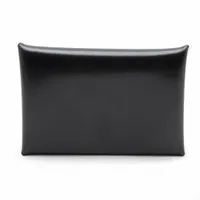 エルメス カルヴィ ボックスカーフ カードケース ブラック シルバー金具 U:2022年