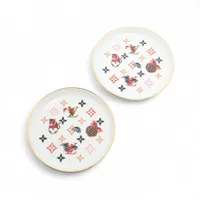 ヴィトン GI0722 セット4 アシェット 陶器：LG3291 ケース：UB3281 プレート 陶器 ホワイト プレシャス タイガー 2022年干支記念アジア圏限定コレクション