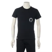 クロムハーツ ホースシュー Tシャツ コットン ブラック サイズS オールド Tバー タグ文字消え フレグランス臭