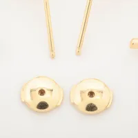 カルティエ ジュストアンクル ピアス 750(YG) 5.2g 片方ポスト歪み