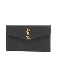 サンローランパリ レザー クラッチバッグ ブラック 565739