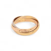 カルティエ トリニティ リング 750(YG×PG×WG) 7.4g サイズ刻印53