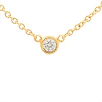 ティファニー バイザヤード 1P ダイヤ ネックレス 750(YG) 1.9g 直径約3.39mm