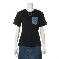 Louis Vuitton 25AW Cotton T-shirt M Ladies' Black x Navy RW252WW