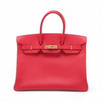 エルメス バーキン35 ルトゥルネ ヴォーエプソン ブーゲンビリア ゴールド金具 □N:2010年