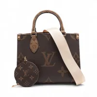 ヴィトン モノグラム ジャイアント リバース オンザゴー PM M46373 ブラウン RFID反応あり