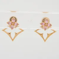 ヴィトン LE3275 ピアス(両耳用) GP×ラインストーン ゴールド M03241