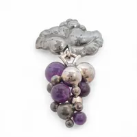 ジョージジェンセン ムーンライトグレープ ブローチ 925 23.8g 217B