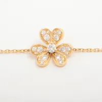 ヴァンクリーフ&アーペル フリヴォル ミニ ダイヤ ブレスレット 750(YG