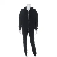 バルマン コットン セットアップ M メンズ ブラック  JT020B019/OB000B032 シミ有 スレ有