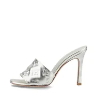 ヴィトン リバイバルライン 22年 レザー サンダル 37 レディース シルバー S0292 モノグラム