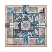 エルメス カレ90 Objets de Curiosite オブジェ ドゥ キュリオジテ スカーフ シルク マルチカラー