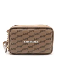 バレンシアガ エブリデイ PVC セカンドバッグ ブラウン 644432