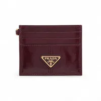 プラダ ソフトルックス 1MC025 レザー カードケース ボルドー