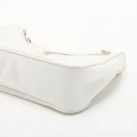Prada Tessuto nylon x leather 2 Way Shoulder Bag White | eBay