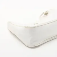 Prada Tessuto nylon x leather 2 Way Shoulder Bag White | eBay