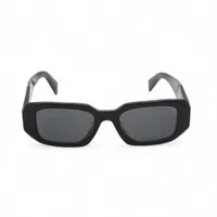 プラダ SPR17W-F ロゴ サングラス 51□20 アセテート ブラック