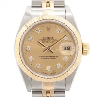 ロレックス レディ デイトジャスト 69173G SS×YG SS×YG AT シャンパン文字盤