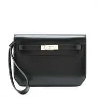 エルメス ケリーデペッシュ25 ボックスカーフ ブラック シルバー金具 W:2024年