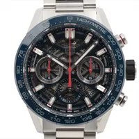 タグホイヤー カレラ キャリバーホイヤー02 CBG2011.BA0662 SS SS AT スケルトン文字盤