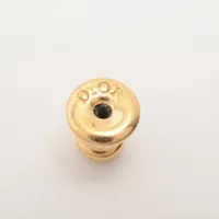 ディオール Diorロゴ ピアス(両耳用) GP×ラインストーン×フェイク
