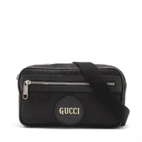 グッチ オフザグリッド ナイロンxレザー ボディバッグ ブラック 631341