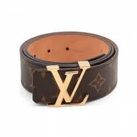 ヴィトン M9578 サンチュール クチュール ベルト レザー ブラック