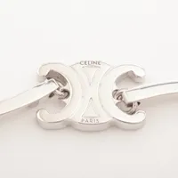 セリーヌ トリオンフ ブレスレット メタル シルバー A4306773｜中古 