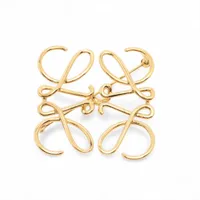 ロエベ アナグラム ブローチ GP ゴールド