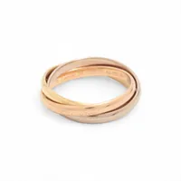 カルティエ トリニティ リング 750(YG×PG×WG) 6.6g 56