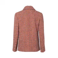 Chanel Coco Button 24AW Wool x alpaca Jacket 38 Ladies' Multicolor
