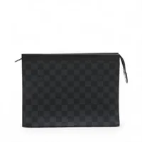 ヴィトン ダミエグラフィット ポシェット ヴォワヤージュ MM N41696 ブラック RFID反応あり