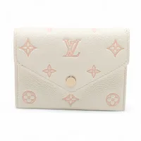 ヴィトン モノグラムアンプラント ポルトフォイユヴィクトリーヌ M28299 ホワイト コンパクトウォレット
