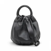 ロエベ バウンス レザー 2WAYハンドバッグ ブラック