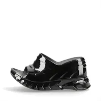 ジバンシィ ラバー ウェッジソールサンダル 38 レディース ブラック 厚底 袋付