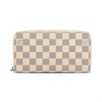 ヴィトン ダミエアズール ジッピーウォレット N60019 ブロン ラウンドジップウォレット