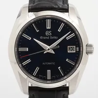 グランドセイコー 60周年記念限定モデル SBGR321 SS 社外SS×社外革 AT ブルー文字盤