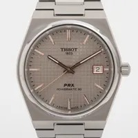 ティソ PRX TI TI AT シルバー文字盤 あまりごま2 T137.807.44.061.00