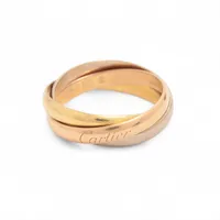 カルティエ トリニティ リング 750(YG×PG×WG) 4.5g 50 B4086150