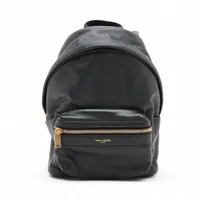 サンローランパリ トイ シティ レザー バックパック/リュック ブラック 495833