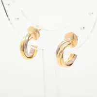 カルティエ トリニティ ピアス 750(YG×PG×WG) 4.5g