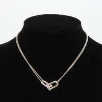 ティファニー ハードウェア ダブルリンク ネックレス 925 12.0g
